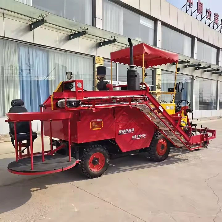 Company Equipment Gralic Harvester Machine Agricultural Garlic Excavation, Cleaning, Garlic Stalk Cutting, Bagging Harvester